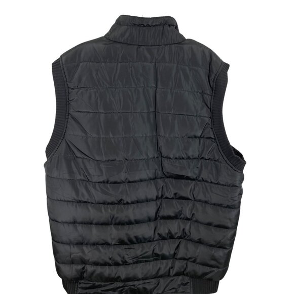 Cool Choice Puffer Vest Mens Size XL Black Sherpa Lined Classic Full Zipper - Picture 9 of 11